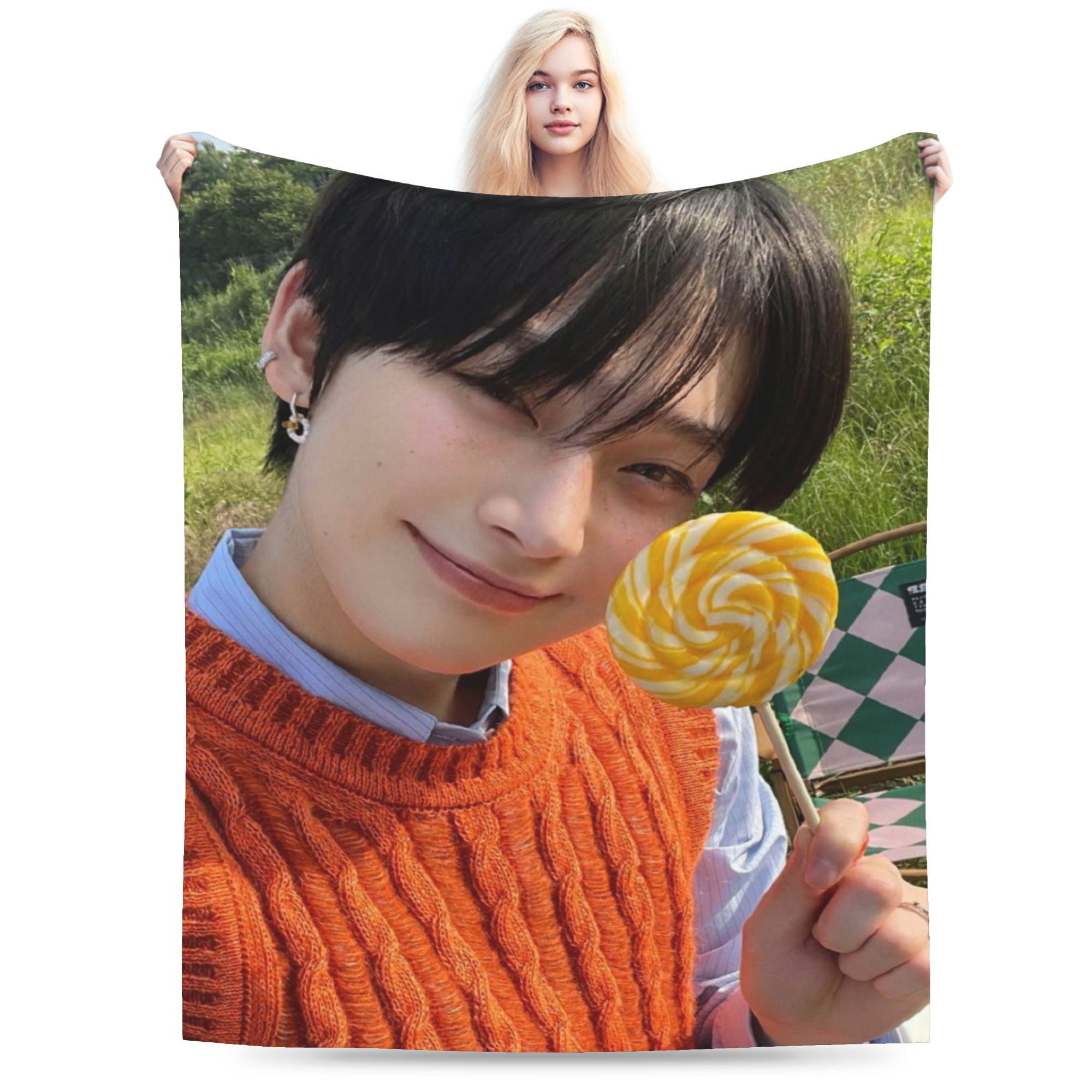 Cashmere Throw Blanket - Koce S-SUNOO Sunshine – wygodny koc