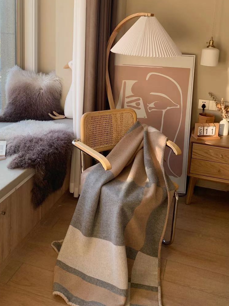 Cashmere Throw Blanket - Rinoart Luksusowa Kocowa Kolorowa Kocza Kołdra