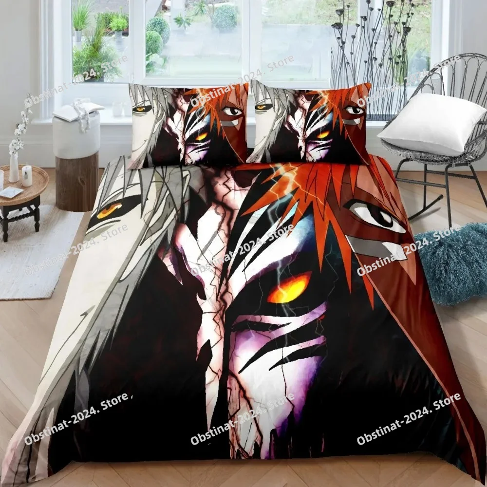 Linen Duvet Cover - Zestaw pościeli 3D Bleach Kurosaki Ichigo