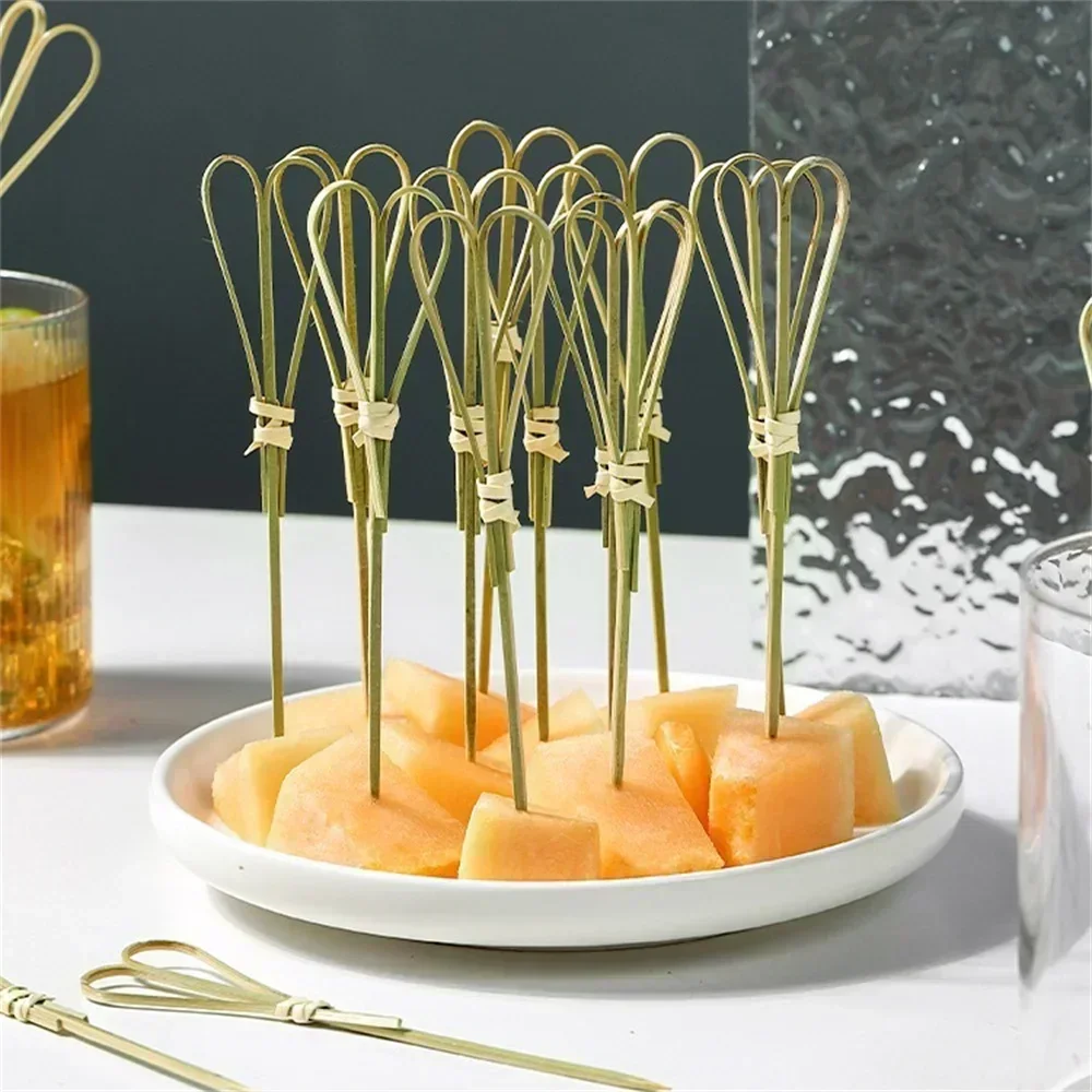 Bamboo Cutlery Set - 12cm Wygodne jednorazowe widelce bambusowe Impreza