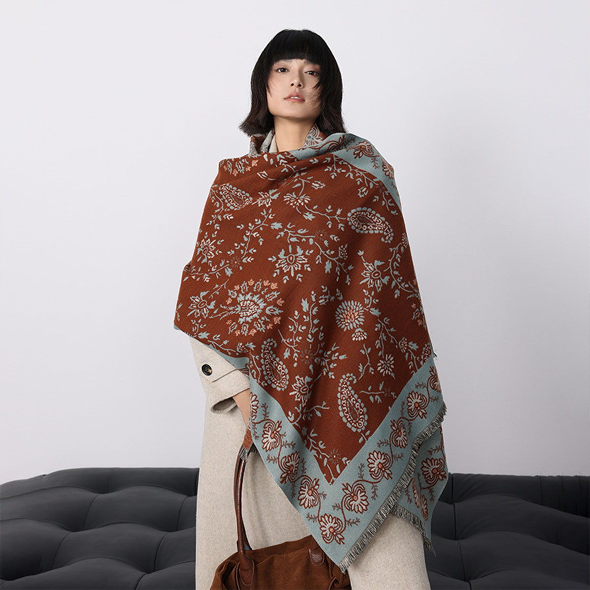 Cashmere Throw Blanket - Luksusowa zimowa imitacja kaszmiru, damska pashmina