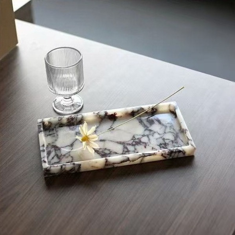 Scented Candle Luxury - Luksusowa prostokątna taca w stylu europejskim
