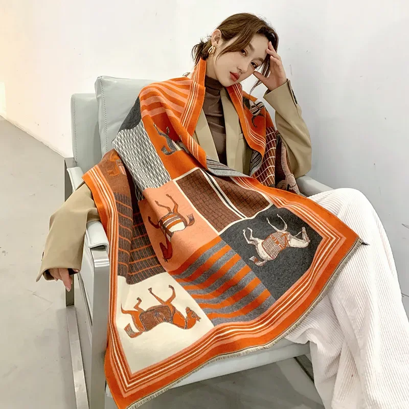 Cashmere Throw Blanket - Koc do rzucania luksusowy zimowy szalik