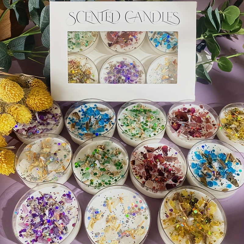 Scented Candle Luxury - Zestaw 6 świec zapachowych Zapachowy kryształowy
