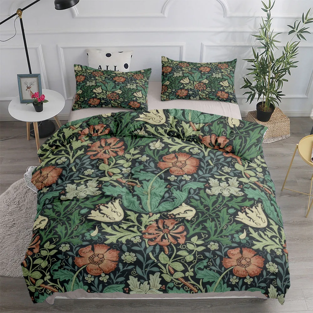 Linen Duvet Cover - Zestaw Poszewek na Kołdrę William Morris