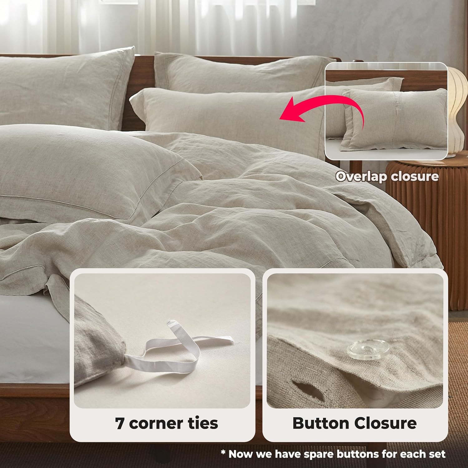 Zestaw poszewek na kołdrę z cz – Linen Duvet Cover recenzja i cena