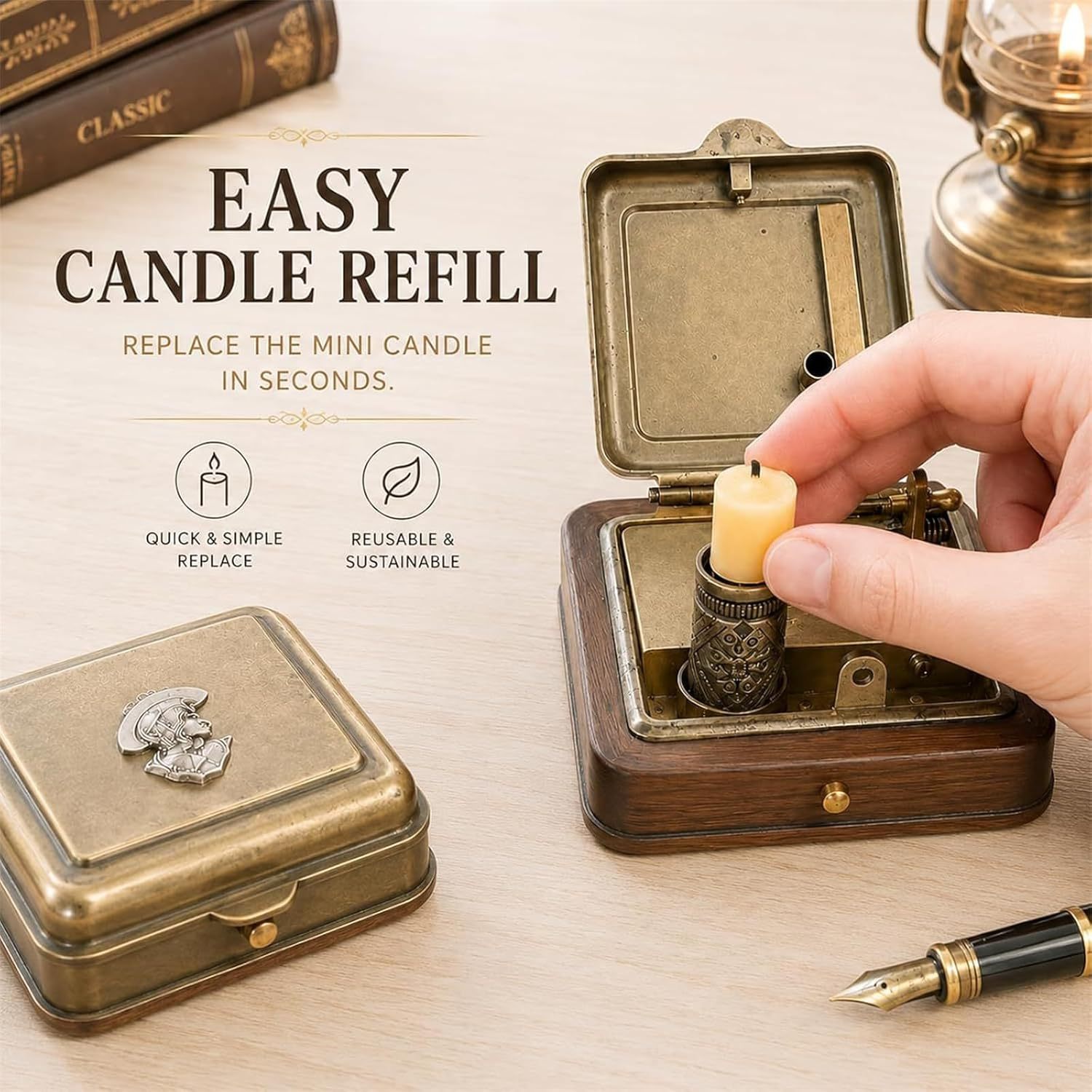 Mechaniczne pudełko na świece  – Scented Candle Luxury recenzja i cena