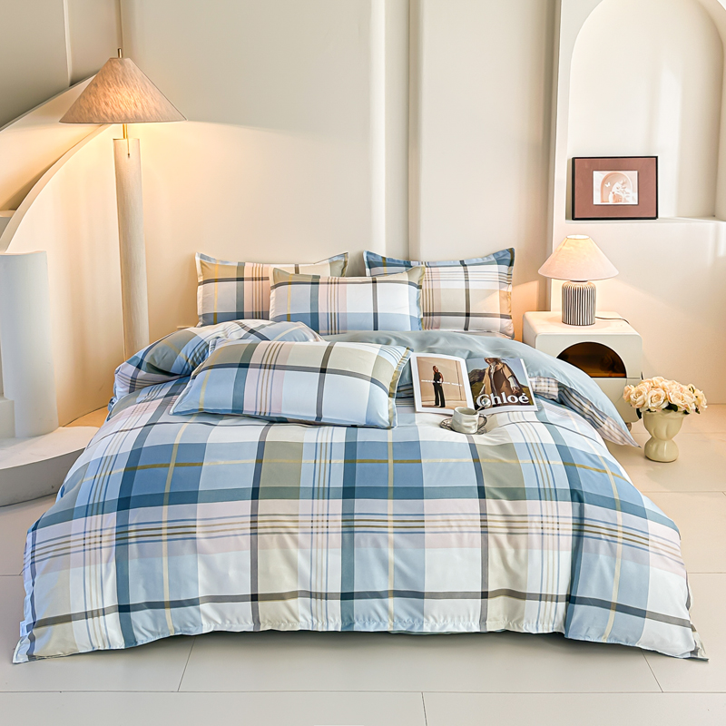 4-częściowy niebieski zestaw p – Linen Duvet Cover recenzja i cena