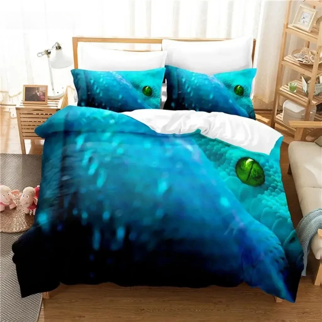 Zestaw pościeli Green Snake, z – Linen Duvet Cover recenzja i cena